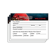 Revelation Today Registration Cards