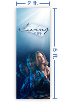 2x5 Vertical Banner