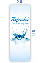 2x5 Vertical Banner